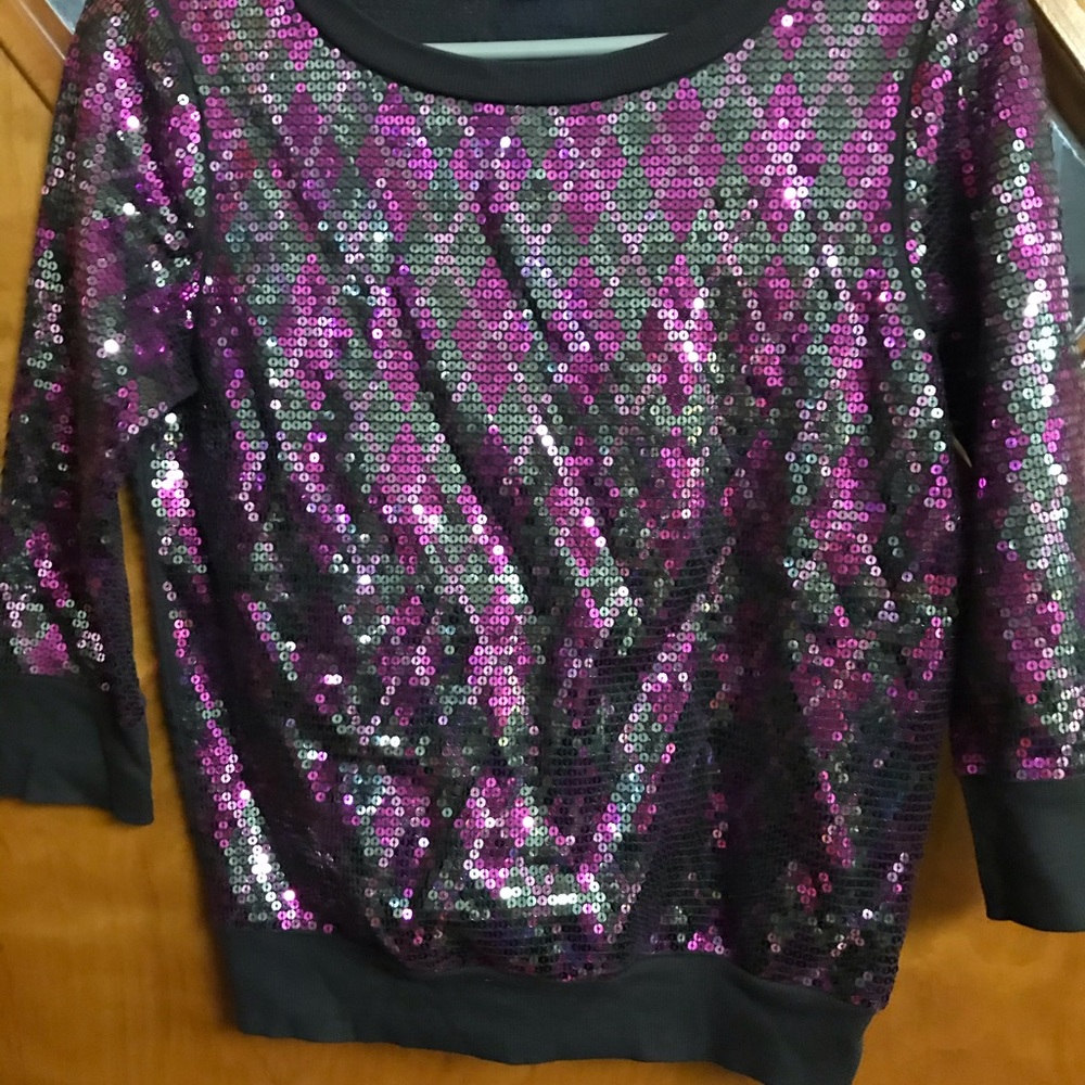 Sequin sweater by EXPESS. Size S. - Picture 2 of 4